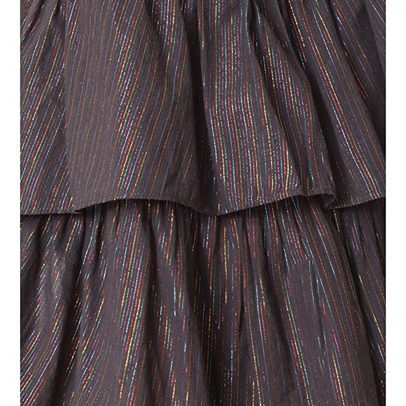Rebecca Taylor Metallic Lurex Rainbow Stripe Top - Picture 5 of 8